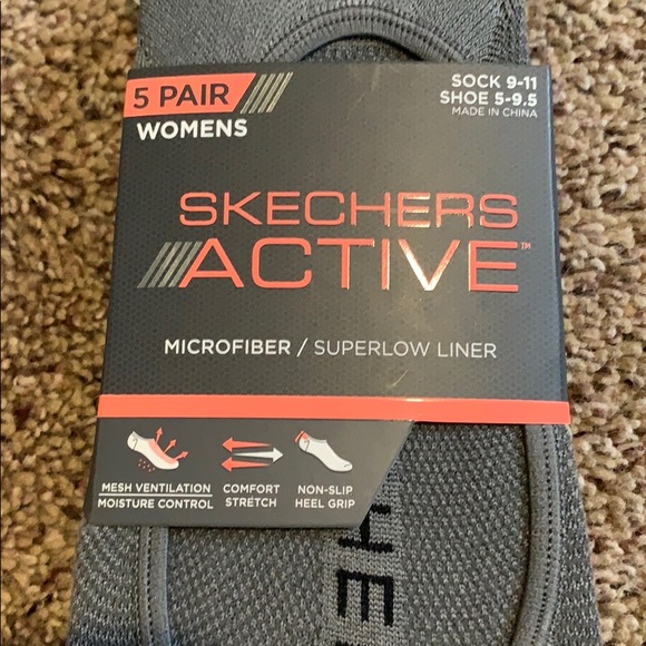 skechers active liner socks